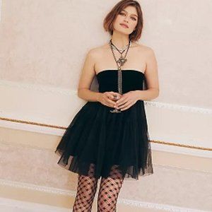 Free People Theo Puff Mini Dress